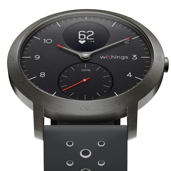 Withings Steel HR Sport smartwatch hybrid 40mm (vit/svart)
