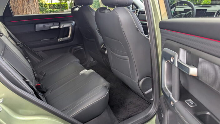 Jaecoo J7 Review AWD Back Row