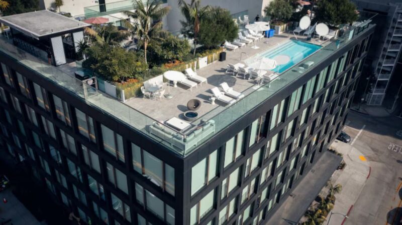 A hotel in Hollywood