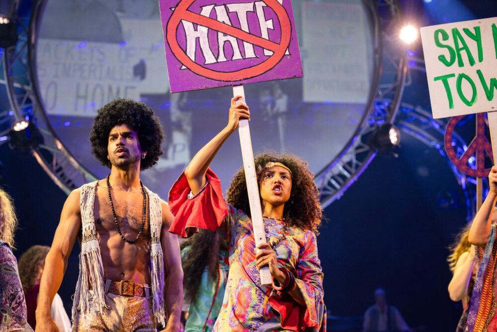 Free love and flower power take the stage with HAIR, the tribal love-rock musical