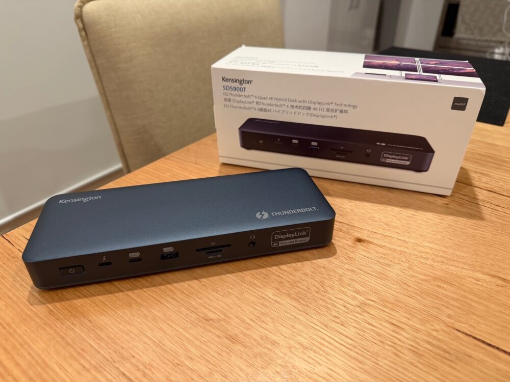 The Kensington SD5900T EQ Thunderbolt 4 Quad 4K Hybrid Dock is an essential addition to any desk