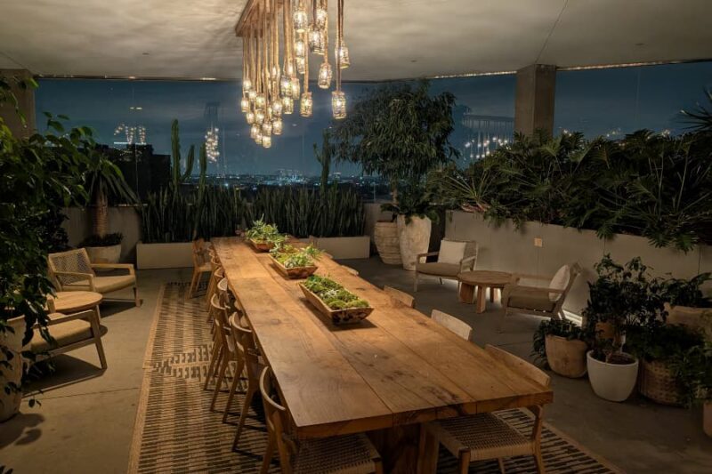 1 Hotel West Hollywood has a beautiful garden