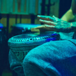 Sheila's gorgeous new Darabuka. Sounds as good as it looks.