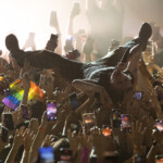 girl in red - crowd surfing